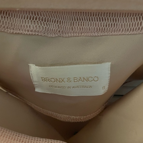 Bronx and Banco Dress Gown Maxi Dress Pale Pink S - Picture 9 of 9